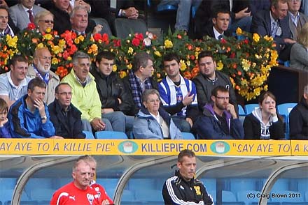 Jim McIntyre in the stand