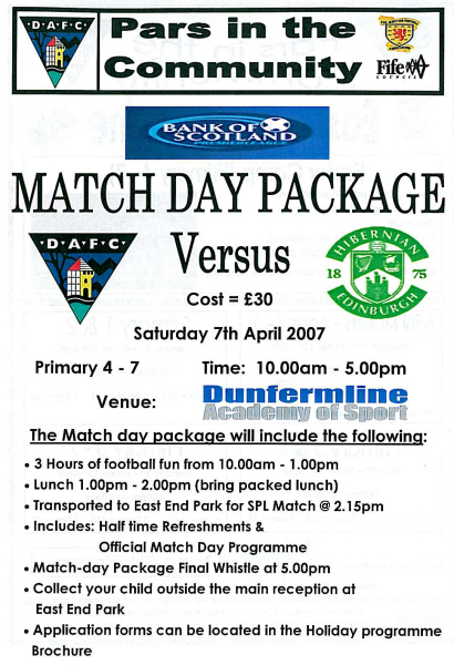 Hibs Match Day Poster
