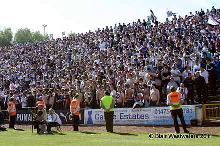 Fans at Cappielow