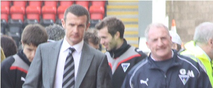 Jim McIntyre and Gerry McCabe at Airdrie