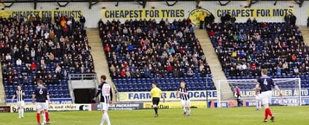 Pars fans at the Falkirk Stadium 160213