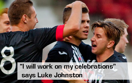 Luke Johnston didn&#039;t know how to celebrate!